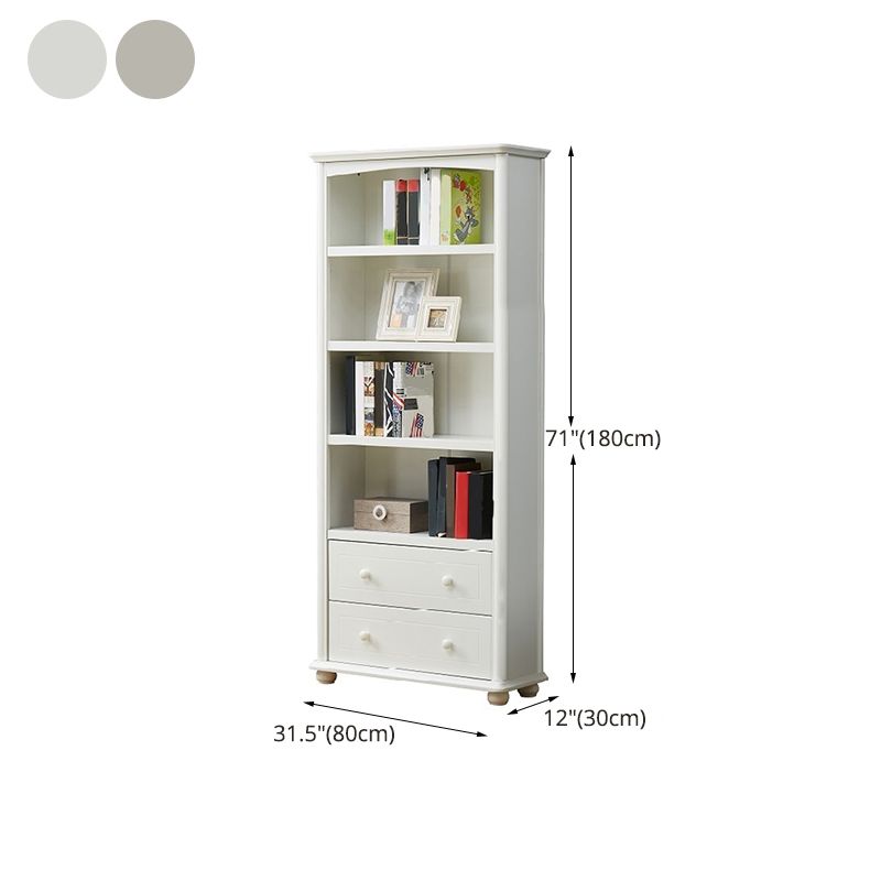 Modern Style Bookcase Engineer Wood Closed Back Bookshelf for Home Office Clearhalo 'Bookcases' 'furn' 'furn_bookcases' 'Furniture' 'Office Furniture' 1200x1200_da8ae23d-8809-4298-b85c-d8a1421932b6