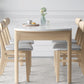 Modern Dining Round Table Stone Table with Wooden Legs for Home