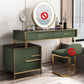 Luxurious Metal Make-up Vanity 4 Solid Wood Drawers Dressing Table