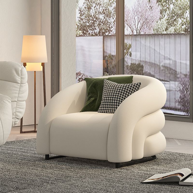34.65" Wide Contemporary Style Single Sofa Chair Microfiber Arm Chair Clearhalo 'Accent Chairs' 'accent_chairs' 'Chairs & Seating' 'furn' 'furn_accent_chairs' 'Furniture' 'Living Room Furniture' 1200x1200_da8ba3c5-545c-4aaa-aac5-805ddee107d1