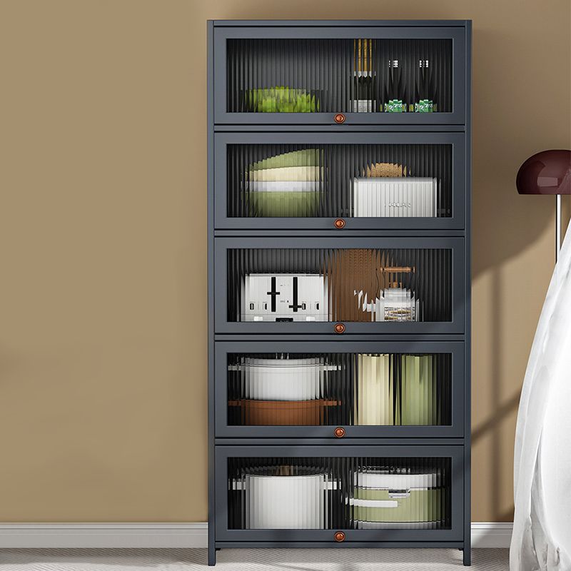 Server di cucina in bambù grigio moderno server per soggiorno