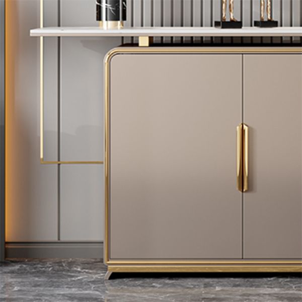 Tavolo console rettangolare glam tavolo da divano console in legno per sala