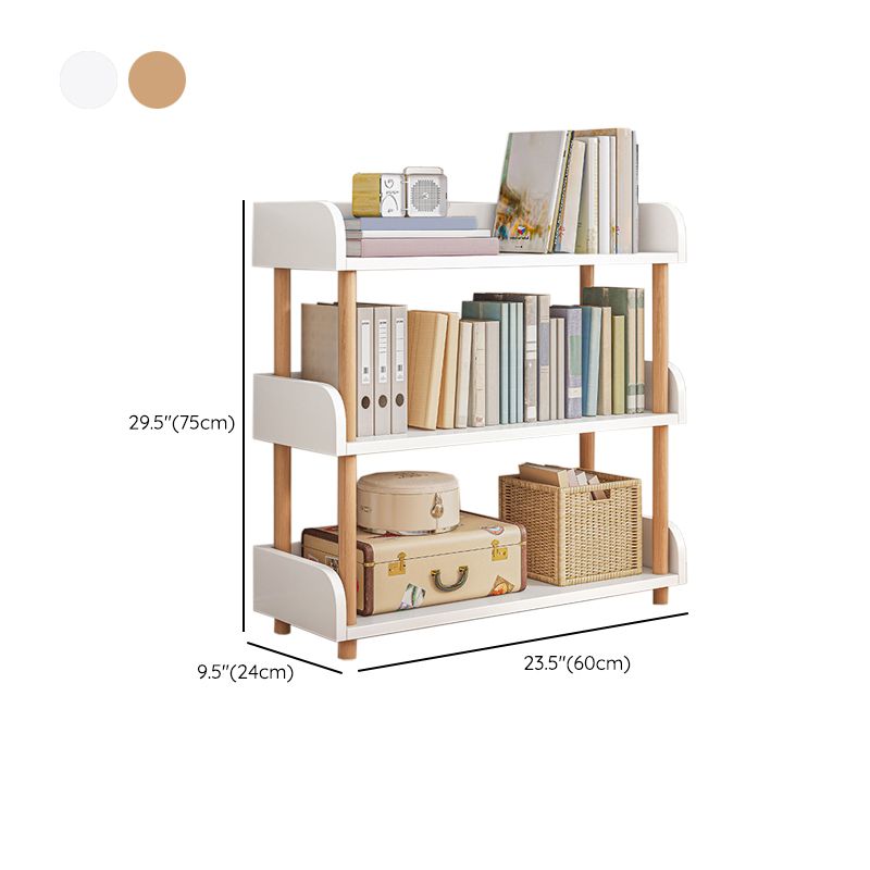 Contemporary Wood Bookcase Etagere Bookshelf for Home Office