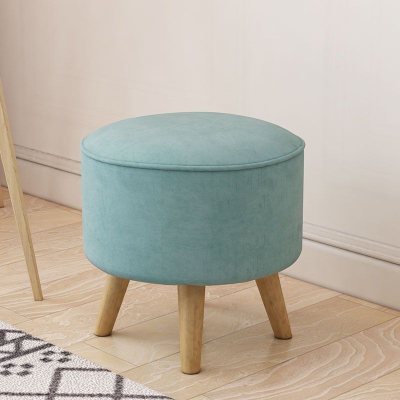 Solid Color Flannel Standard Stool Modern Style Simple Household Round Stool Clearhalo 'furn' 'furn_ottomans_poufs' 'Furniture' 'Living Room Furniture' 'Ottomans & Poufs' 'ottomans_poufs' 1200x1200_da903975-fa0d-4d55-a3e2-98da46d893c4