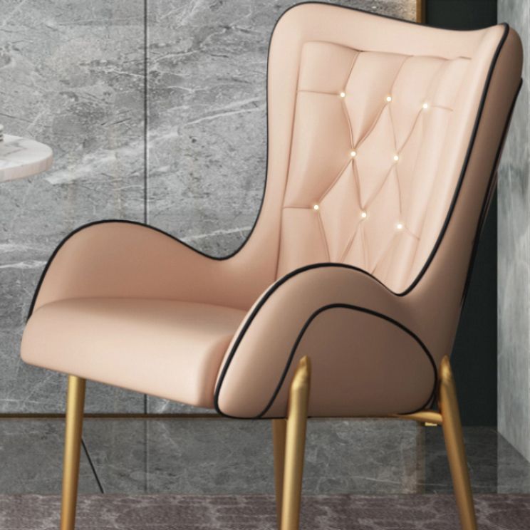 1/3/4/5 Pcs Glam Style Dining Room Set with Round Table and Metal Base Dining Set Clearhalo 'Dining Room Sets' 'Dining Tables & Seating' 'dining_room_set' 'furn' 'furn_dining_room_set' 'Furniture' 'furniture_dining_room_set' 'Kitchen & Dining Furniture' 'kitchen&dining_furn' 'kitchen' 1200x1200_da90b1b0-8fb8-487f-b954-68d16cd442f4