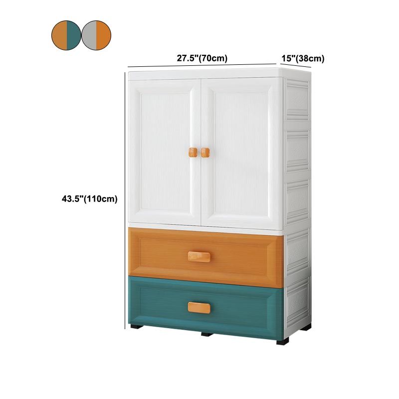 Contemporary Bathroom Wardrobe Plastic Wardrobe Closet with Legs Clearhalo 'Armoires & Wardrobes' 'armoires_wardrobes' 'Bedroom Furniture' 'furn' 'furn_armoires_wardrobes' 'Furniture' 1200x1200_da911013-c92c-44e6-ae78-b7ae3d7abfe5