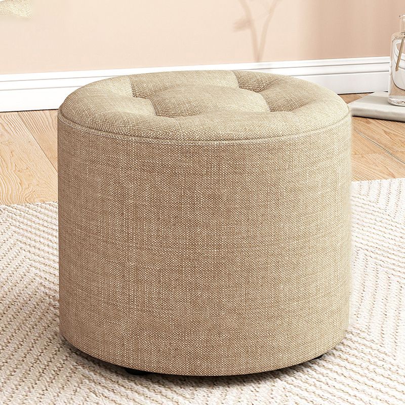 Modern Round Standard Grey Tear Resistant Standard for Drawing Room Clearhalo 'furn' 'furn_ottomans_poufs' 'Furniture' 'Living Room Furniture' 'Ottomans & Poufs' 'ottomans_poufs' 1200x1200_da930b11-1bc9-435c-934b-c345aebea592