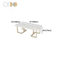 Rectangle Office Table Industrial Meeting Desk with Sled Base