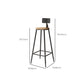 Tavolo da bar in stile industriale Set da bancone in legno massello rettangolare da 1/7 pezzi