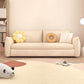 Scandinavian White Sleeper Sofa Faux Leather Foam Convertible Sofas Clearhalo 'furn' 'furn_futons' 'Furniture' 'Futons & Daybeds' 'Futons' 'Living Room Furniture' 1200x1200_da957fc9-c0db-4e10-9ed2-19a81567af9b