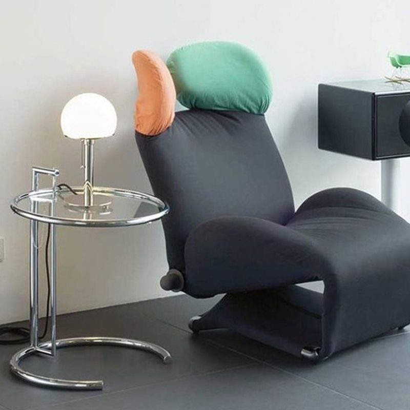 Round Glass Top End Table with Stainless Steel C Base Side Table Clearhalo 'Coffee & Accent Tables' 'End & Side Tables' 'end_side_tables' 'furn' 'furn_end_side_tables' 'Furniture' 'Living Room Furniture' 1200x1200_da96b56f-36f7-4fa9-969b-8783489d32ec