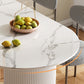 Oval Shape White Dining Table Sintered Stone Table Contemporary with Double Pedestal Clearhalo ' dining_table' 'Dining Tables & Seating' 'Dining Tables' 'furn' 'furn_dining_table' 'Furniture' 'furniture_dining_table' 'Kitchen & Dining Furniture' 'kitchen&dining_furn' 'kitchen' 'kitchen_dining_table' 1200x1200_da98ee58-df3c-42f5-baa1-792315703dca