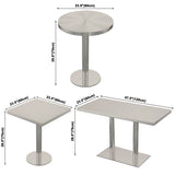 Industrial Stainless Steel Dining Table Metal Base Table for Dinning Room Clearhalo ' dining_table' 'Dining Tables & Seating' 'Dining Tables' 'furn' 'furn_dining_table' 'Furniture' 'furniture_dining_table' 'Kitchen & Dining Furniture' 'kitchen&dining_furn' 'kitchen' 'kitchen_dining_table' 1200x1200_da994998-fa2b-42d5-88b8-3644aa8e1be3