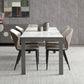 Contemporary Sintered Stone Rectangle Table Set 1/3/4/5/7 Pieces Dining Set Clearhalo 'Dining Room Sets' 'Dining Tables & Seating' 'dining_room_set' 'furn' 'furn_dining_room_set' 'Furniture' 'Kitchen & Dining Furniture' 1200x1200_da99c112-914d-4d38-84dc-9fd7d33f7a39