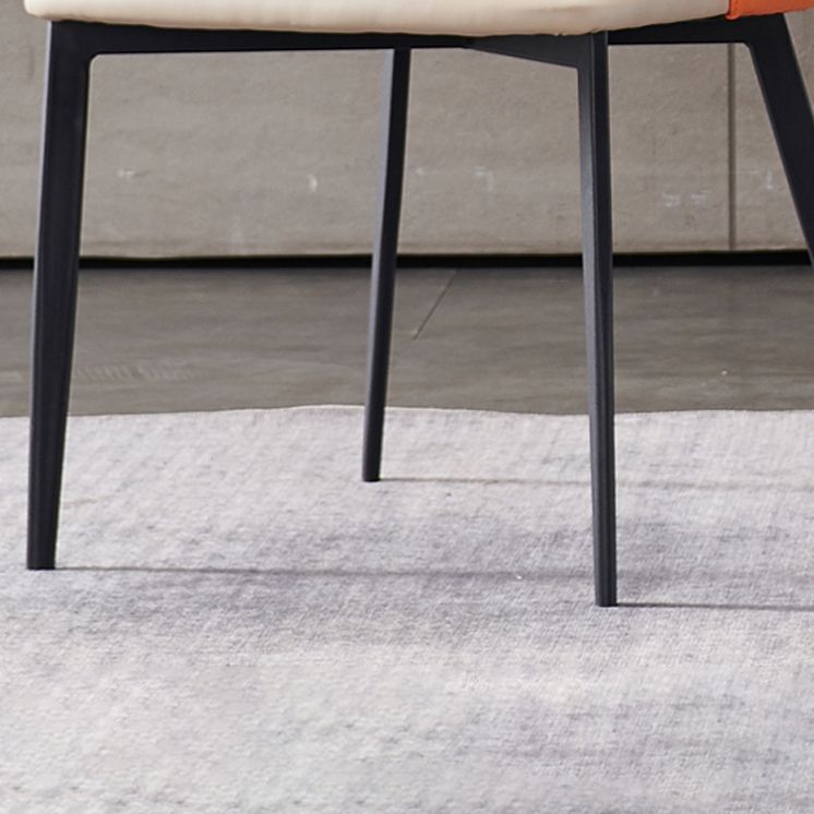 Hôtel contemporain Solid Back Arm Brand en cuir Matte finale de salle à manger