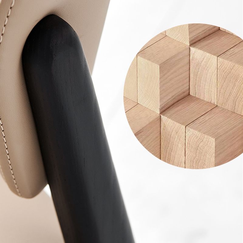 Sedia da cucina a sala da pranzo a gambe in legno massiccio sedia da pranzo