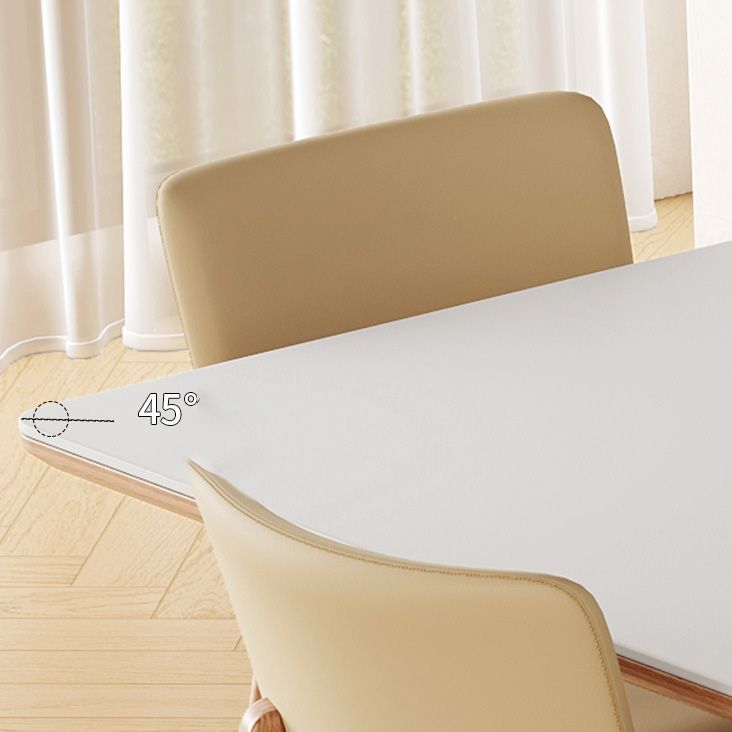 Medieval Modern Stone Dinette Table 4 Legs Dining Table for Kitchen Clearhalo 'Dining Tables & Seating' 'Dining Tables' 'dining_table' 'furn' 'furn_dining_table' 'Furniture' 'Kitchen & Dining Furniture' 1200x1200_da9e9d1d-c58b-4144-90a3-f19635567c6a