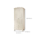 White Rubberwood Wardrobe Armoire Modern Wardrobe Closet with Legs