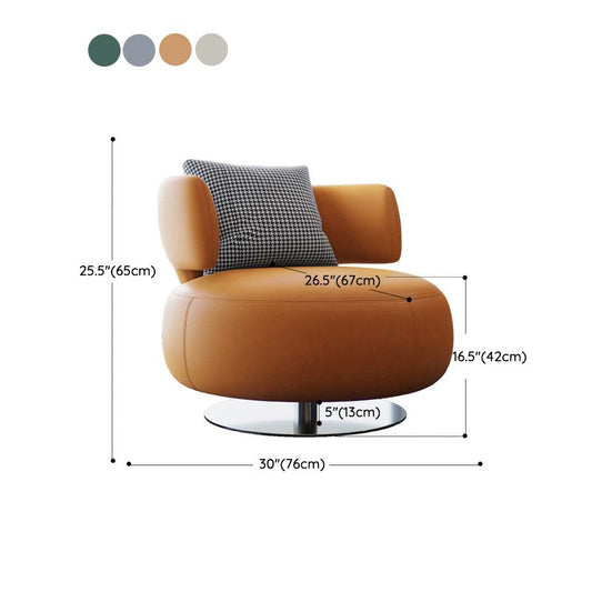 Armless Lounge Chair Living Room Barrel Accent Chair with Cushion Clearhalo 'Accent Chairs' 'accent_chairs' 'Chairs & Seating' 'furn' 'furn_accent_chairs' 'Furniture' 'Living Room Furniture' 1200x1200_daa2a25a-5eea-43ea-961d-192bb44dc319
