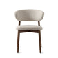 Indoor Patio Dining Chair Upholstered Armless Open Back Chair