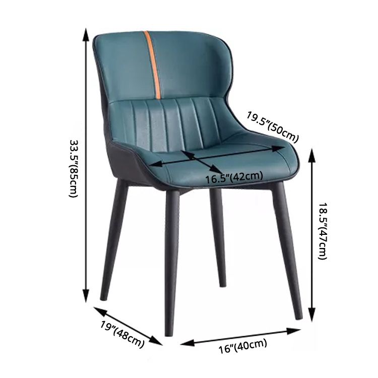 Home Scandinavian Arm Chair Wingback Metal Upholstered Dining Room Chair Clearhalo ' kitchen&dining_furn' 'Dining Chairs' 'Dining Tables & Seating' 'dining_chair' 'furn' 'furn_dining_chair' 'Furniture' 'furniture_dining_chair' 'Kitchen & Dining Furniture' 'kitchen' 1200x1200_daa8cbb6-856e-4818-b833-0391e0ee77d3
