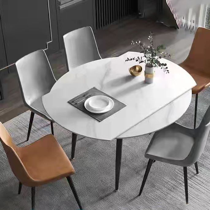 Modern 1/4/5/6/7 Pieces Dining Room Set Sintered Stone Dining Table Clearhalo 'Dining Room Sets' 'Dining Tables & Seating' 'dining_room_set' 'furn' 'furn_dining_room_set' 'Furniture' 'furniture_dining_room_set' 'Kitchen & Dining Furniture' 1200x1200_daa9332b-3c11-46e5-abb3-37c9bf0eb177
