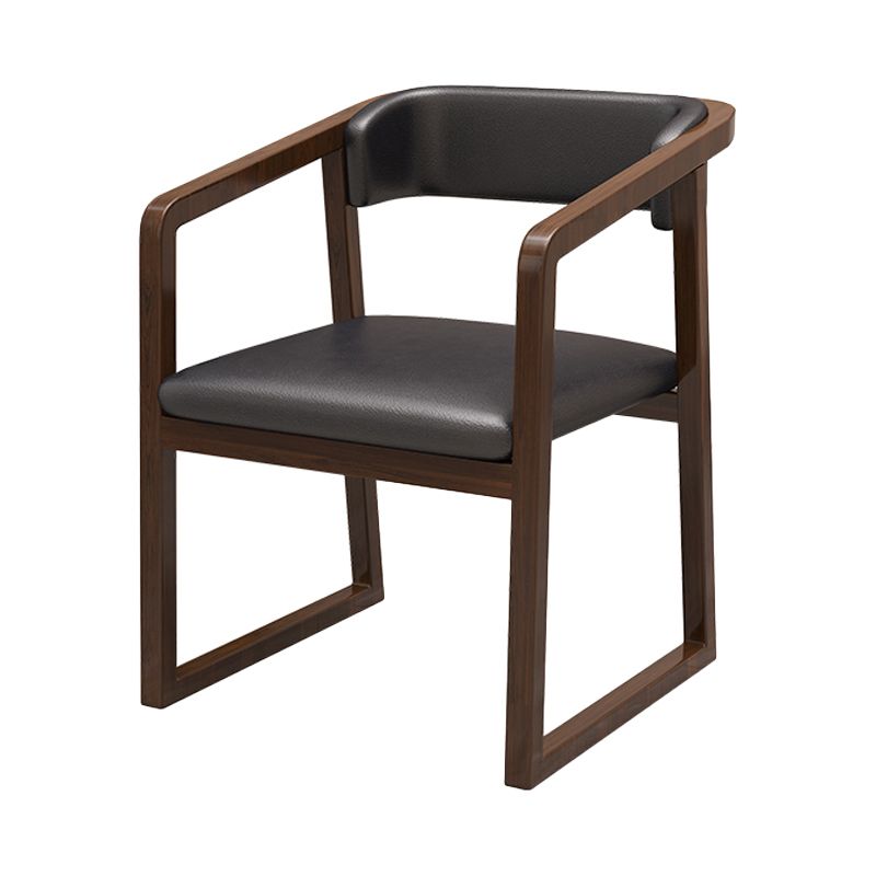 Traditional Style Ash Chairs Open Back Arm Kitchen Single Dining Chair ...
