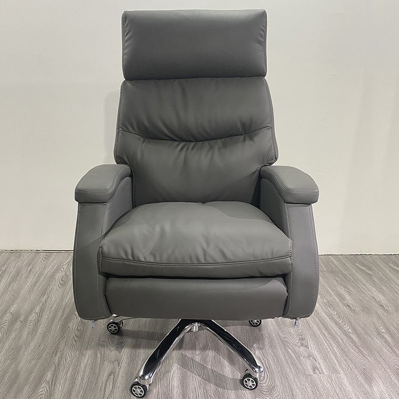Faux Leather Executive Chair High Back Swivel Arms Included Office Chair Clearhalo 'furn' 'furn_office_chair' 'Furniture' 'Office Chairs' 'Office Furniture' 'office_chair' 1200x1200_daa9c995-3c90-496e-a6c3-8dd01a98ef1b