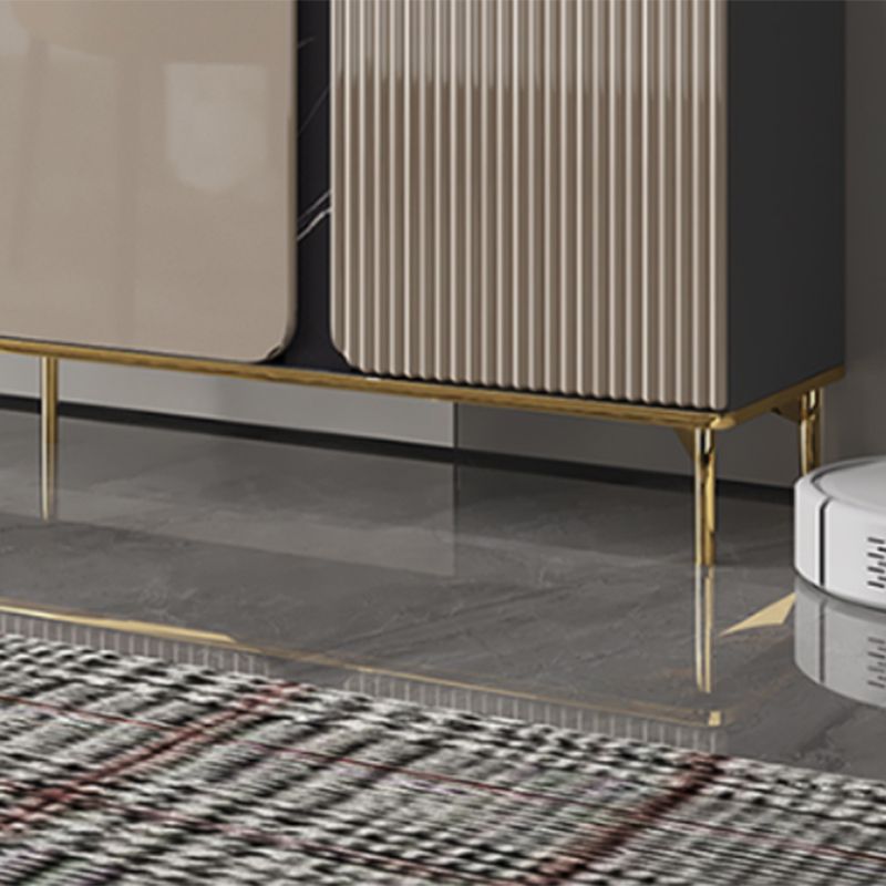 Sideboard Glam Sideboard con cassetto in pietra e sideboard a buffet in legno