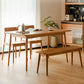 Modern Rectangular Solid Wood Tabletop Dining Table with 4 Legs Clearhalo 'Dining Tables & Seating' 'Dining Tables' 'dining_table' 'furn' 'furn_dining_table' 'Furniture' 'Kitchen & Dining Furniture' 1200x1200_daab998f-6ef1-4bb6-b1f0-8969a23b76ae