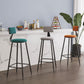 Tabouret de comptoir moderne sans accoudoirs, tabouret de Bar en fer avec coussin pour le salon