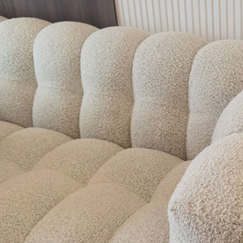 White Tuxedo Arm Sofa 39.37" Wide Contemporary Sofa for Living Room