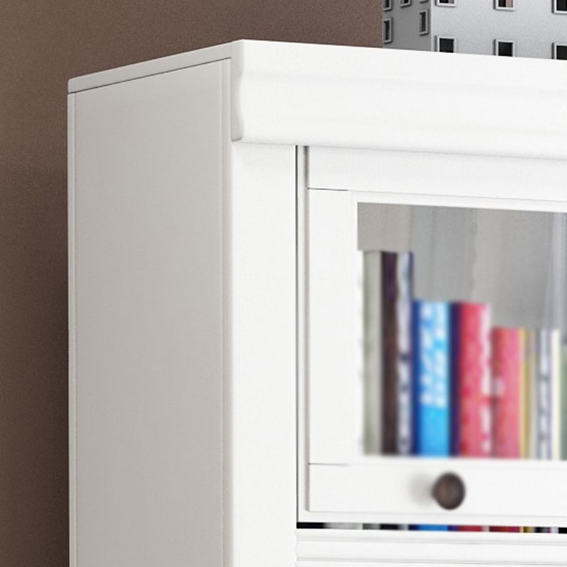 Wooden Barrister Bookcase Contemporary Closed Back Bookcase With Drawer Clearhalo 'Bookcases' 'furn' 'furn_bookcases' 'Furniture' 'furniture_bookcases' 'kitchen' 'kitchen_bookcases' 'Living Room Furniture' 'Office Furniture' 1200x1200_daad3b7e-c4ca-4b2a-af5b-070072b728d5