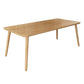 Simplicity Home Solid Wood Dining Table Rectangle Shape Dining Table with 4 Legs Base Clearhalo ' dining_table' 'Dining Tables & Seating' 'Dining Tables' 'furn' 'furn_dining_table' 'Furniture' 'furniture_dining_table' 'Kitchen & Dining Furniture' 'kitchen&dining_furn' 'kitchen' 'kitchen_dining_table' 1200x1200_daad9196-f083-44a1-82dd-3a3879380442