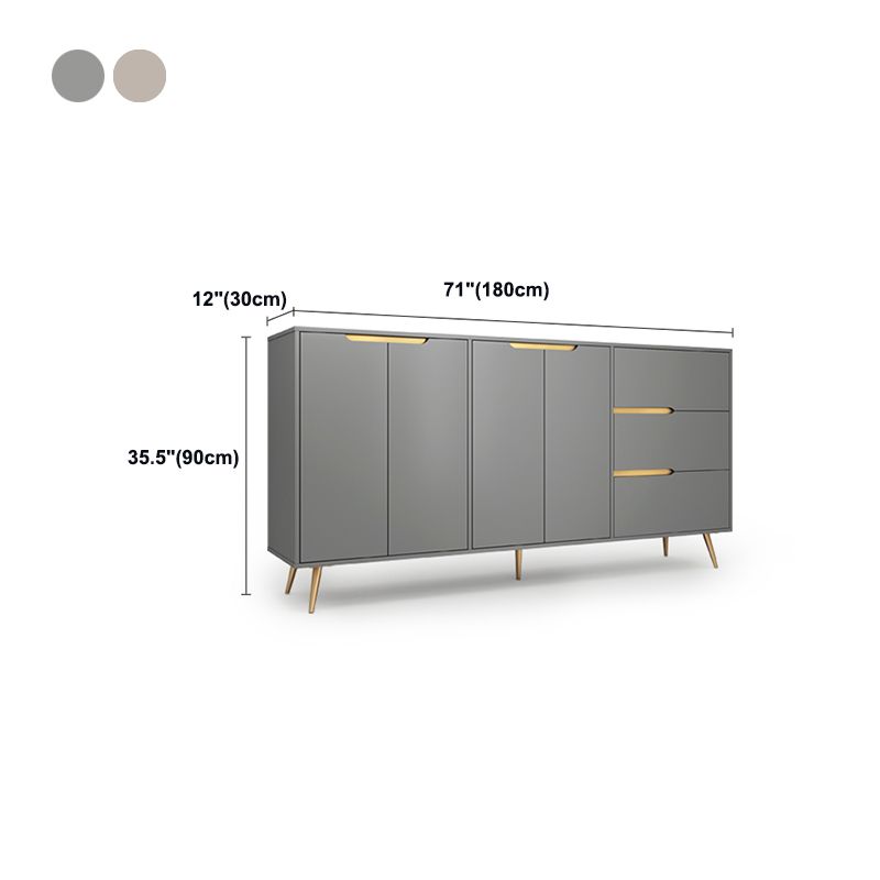 Gemanipuleerde houten sideboard tafel modern buffet dressoir voor keuken