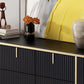 Glam Style Sideboard Stone Side Board with Drawers and Cabinets Clearhalo 'buffet_sideboard' 'Buffets & Sideboards' 'furn' 'furn_buffet_sideboard' 'Furniture' 'Kitchen & Dining Furniture' 1200x1200_daaea1ac-2e1c-4d62-a3db-ada1f4bc9076