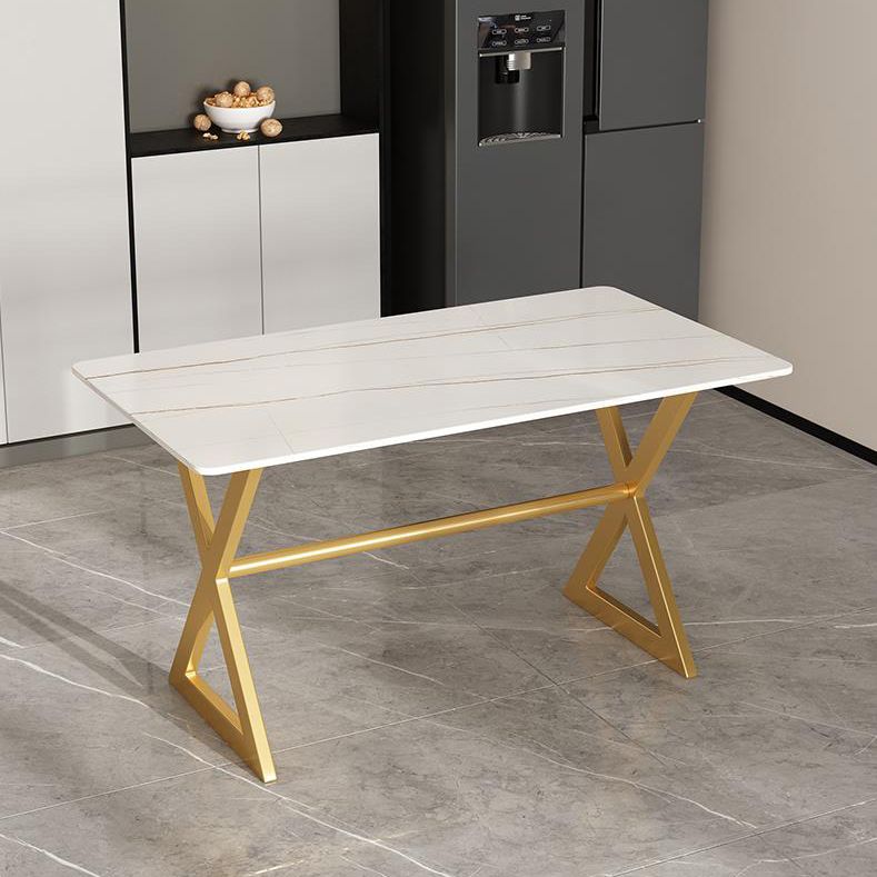 Nordic 1/5/7 Pieces Dining Set Rectangle Stone Dining Table for Dining Room