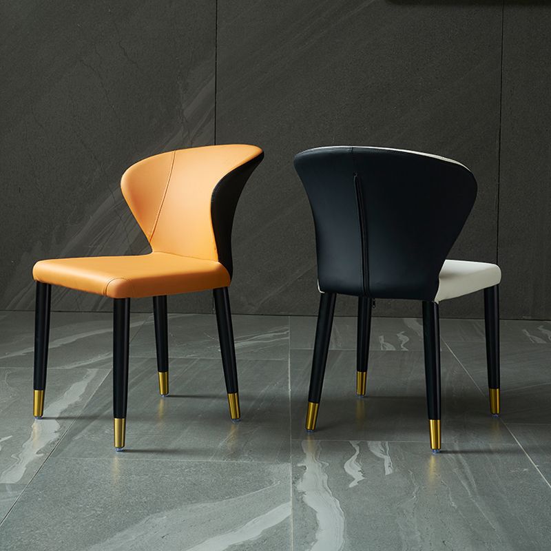 Wingback Side Chair Upholstered Armless Dining Chairs for Dining Room Clearhalo 'Dining Chairs' 'Dining Tables & Seating' 'dining_chair' 'furn' 'furn_dining_chair' 'Furniture' 'Kitchen & Dining Furniture' 1200x1200_dab1281a-d49d-48bb-b49f-2d4d1a8d048d