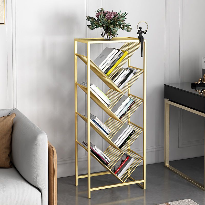 Modern Style Bookcase Open Back Metal Vertical Bookshelf for Home Clearhalo 'Bookcases' 'furn' 'furn_bookcases' 'Furniture' 'Office Furniture' 1200x1200_dab1d624-e5b2-48e0-8402-6a741c1a075c