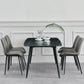 Modern Metal Dining Set 1/4/5 Pieces Rectangle Dining Table Set Clearhalo 'Dining Room Sets' 'Dining Tables & Seating' 'dining_room_set' 'furn' 'furn_dining_room_set' 'Furniture' 'furniture_dining_room_set' 'Kitchen & Dining Furniture' 1200x1200_dab3a687-0167-4ee6-8a9d-b34431c5fc3c