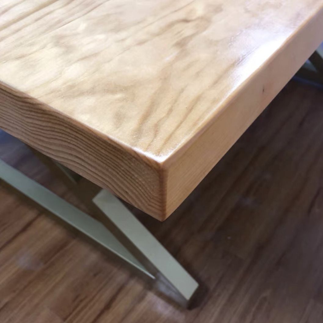 Rectangle Wood Color Dining Table Pine Solid Wood Table Glam for Dining Room Clearhalo ' dining_table' 'Dining Tables & Seating' 'Dining Tables' 'furn' 'furn_dining_table' 'Furniture' 'furniture_dining_table' 'Kitchen & Dining Furniture' 'kitchen&dining_furn' 'kitchen' 'kitchen_dining_table' 1200x1200_dab4d1a6-06cc-4bab-b7af-a25d1e33b0f4