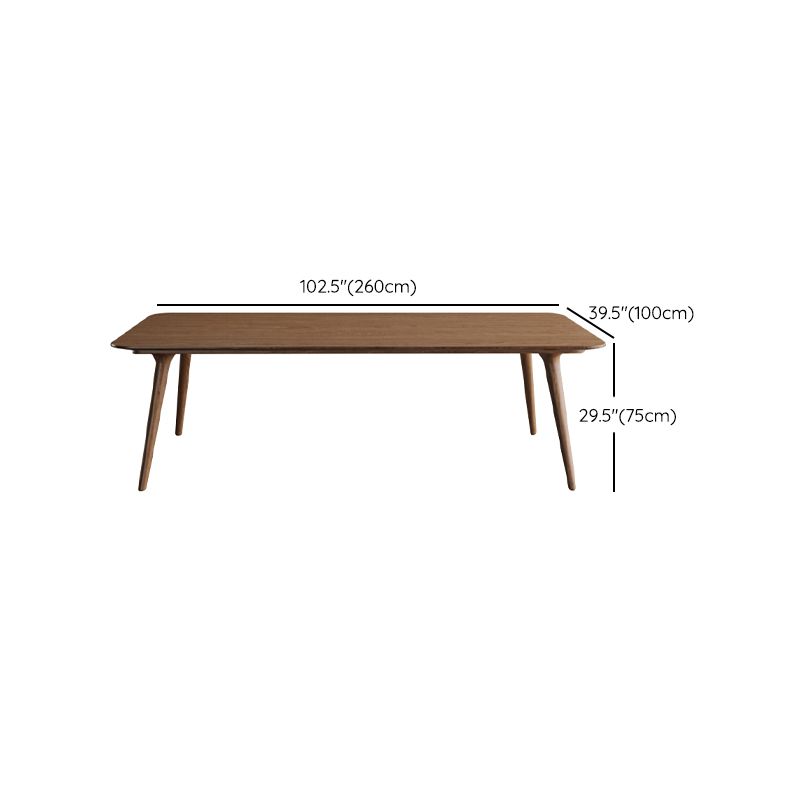 Rectangular Shaped Office Table 4 Legs Conference Table in Brown Clearhalo 'furn' 'furn_office_desk' 'Furniture' 'Office Desks' 'Office Furniture' 'office_desk' 1200x1200_dab51f37-7fb3-412f-ace5-15dc08525d23