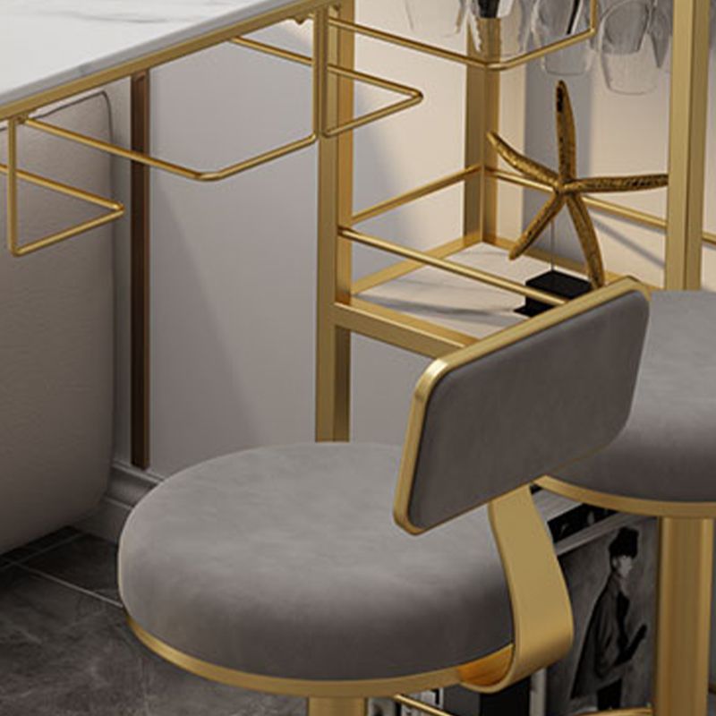 Contemporary Low Back Counter Height Stools with Footrest for Living Room Clearhalo 'Bar Furniture' 'Bar Stools' 'bar_stools' 'furn' 'furn_bar_stools' 'Furniture' 'Kitchen & Dining Furniture' 1200x1200_dab7b396-7210-431a-a51e-65bc7cfb4d83
