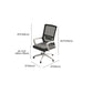 Modern Office Chair Fixed Arms Adjustable Seat Height Chair with Wheels Clearhalo 'furn' 'furn_office_chair' 'Furniture' 'Office Chairs' 'Office Furniture' 'office_chair' 1200x1200_dab80025-1ff4-4bab-a5d2-9032c7d7ec2a