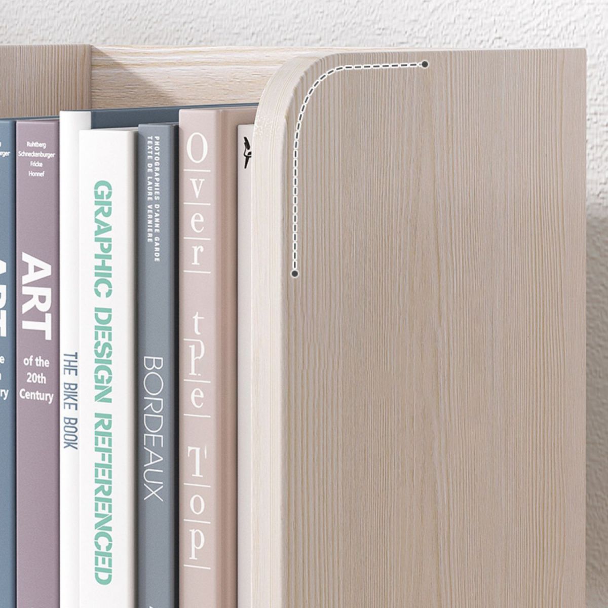 Modern Style Bookshelf Engineer Wood Bookcase with Drawer for Home ...