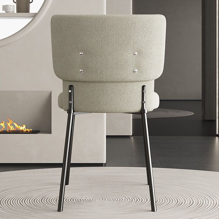 Fabric Dining Room Chairs Modern Style Parsons Armless Chair