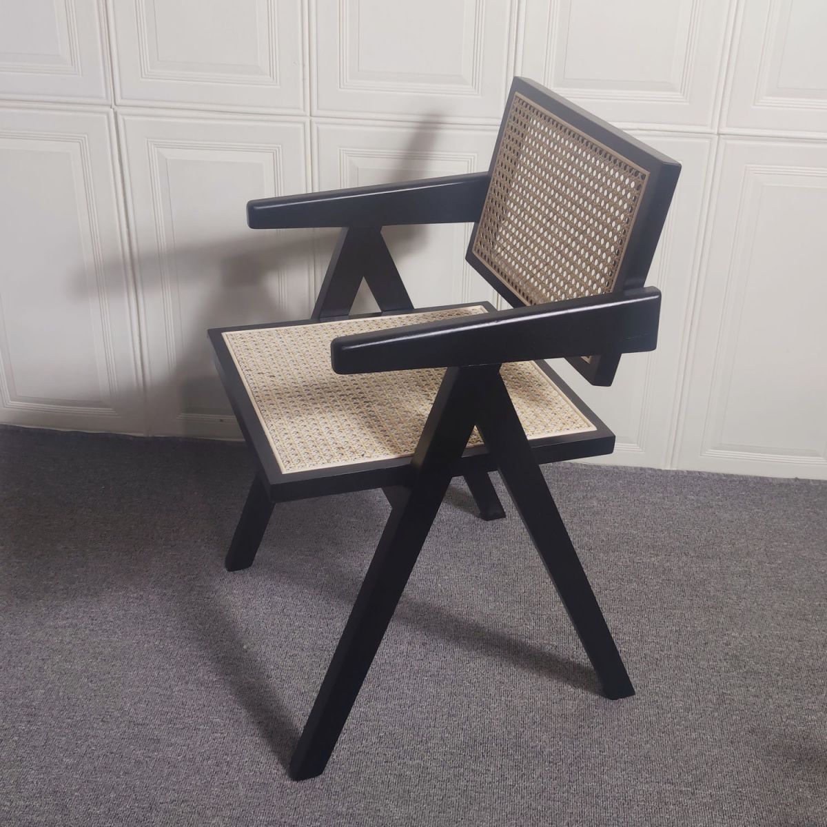 Contemporary Dining Room Chair 20'' Wide Open Arm Chair with 4 Wood Legs for Home Use Clearhalo ' kitchen&dining_furn' 'Dining Chairs' 'Dining Tables & Seating' 'dining_chair' 'furn' 'furn_dining_chair' 'Furniture' 'furniture_dining_chair' 'Kitchen & Dining Furniture' 'kitchen' 1200x1200_dac1329f-542d-46c3-83a6-f7eadb3edf15