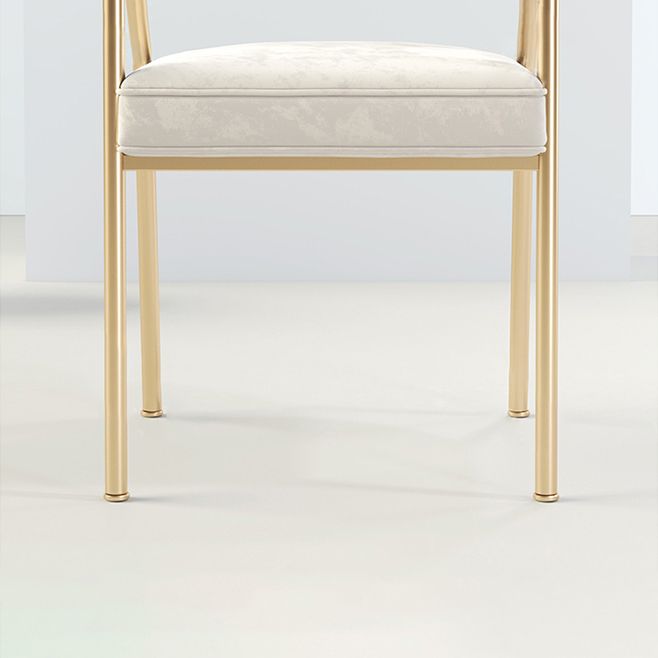 Modern Velvet Dining Chair 30''H Open Back Dining Side Chair with Metal Base for Restaurant Clearhalo ' kitchen&dining_furn' 'Dining Chairs' 'Dining Tables & Seating' 'dining_chair' 'furn' 'furn_dining_chair' 'Furniture' 'furniture_dining_chair' 'Kitchen & Dining Furniture' 'kitchen' 1200x1200_dac1362d-a75c-40ea-9f3e-660dad3bbd8d