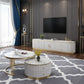 Glam Marble TV Stand Console Enclosed Storage TV Media Stand with Doors for Living Room Clearhalo 'furn' 'furn_tv_stands_entertainment_centers' 'Furniture' 'Living Room Furniture' 'TV Stands & Entertainment Centers' 'TV Stands & Media Storage Furniture' 'tv_stands_entertainment_centers' 1200x1200_dac749a1-811f-47a8-8666-a6599f143a7d