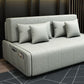 Linen Sleeper Sofa 39.37" Wide Blue Foldable Armless Sofa Bed